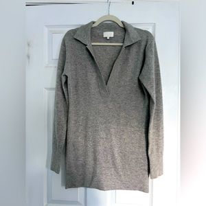 100% cashmere sweater with collar